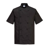 C734 - Chaqueta de cocina Kent de manga corta